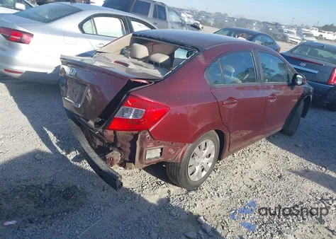 2012 Honda Civic Lx из США, поврежденный, VIN 19XFB2F59CE074502